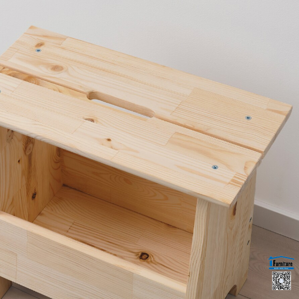GHẾ LƯU TRỮ PERJOHAN IKEA - Màu gỗ