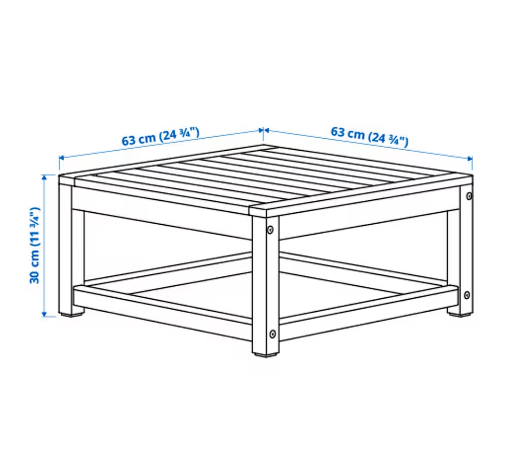 GHẾ NGỒI CHO GHẾ SOFA MÔ ĐUN NGOÀI TRỜI NÄMMARÖ IKEA - NÂU NHẠT