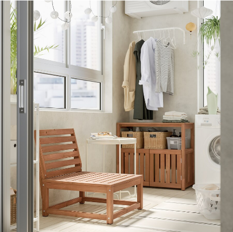 GHẾ THƯ GIÃN NGOÀI TRỜI NÄMMARÖ IKEA - NÂU NHẠT