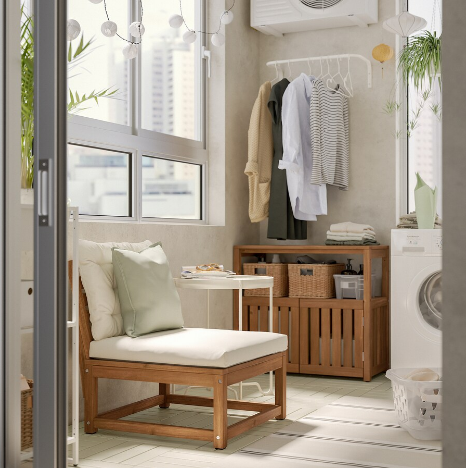 GHẾ THƯ GIÃN NGOÀI TRỜI NÄMMARÖ IKEA - NÂU NHẠT