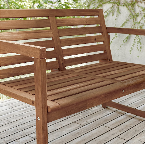 GHẾ DÀI CÓ TỰA LƯNG NGOÀI TRỜI NÄMMARÖ IKEA - NÂU NHẠT