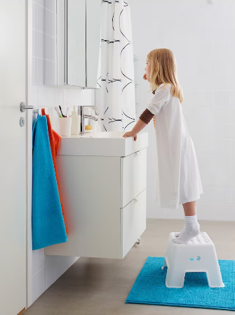 GHẾ NHỰA CHỐNG TRƠN BOLMEN IKEA - TRẮNG