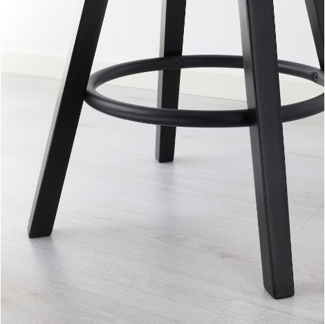 GHẾ QUẦY BAR DALFRED IKEA - ĐEN 63-74 cm