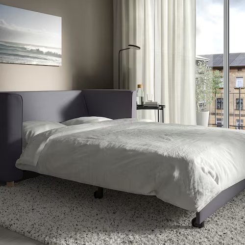 GHẾ GIƯỜNG SOFA 2 CHỖ PÄRUP IKEA - XÁM