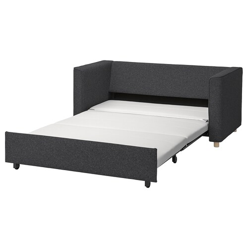 GHẾ GIƯỜNG SOFA 2 CHỖ PÄRUP IKEA - XÁM ĐEN