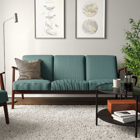 GHẾ SOFA 3 CHỖ EKENÄSET IKEA - XÁM XANH NGỌC