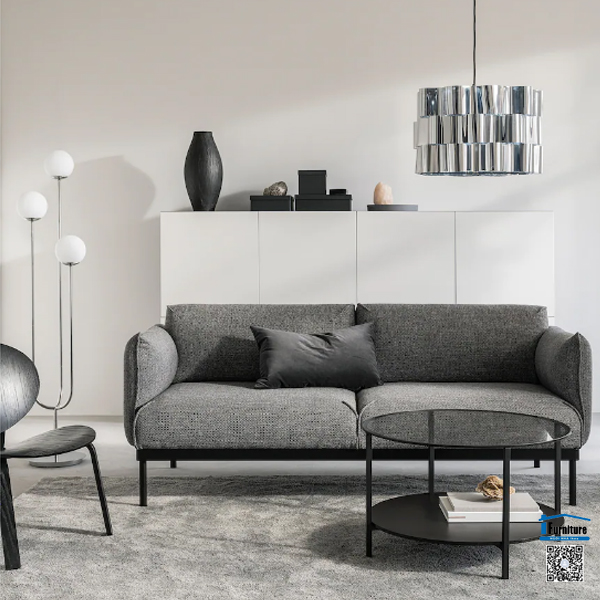 GHẾ SOFA ÄPPLARYD IKEA - Màu xám/đen