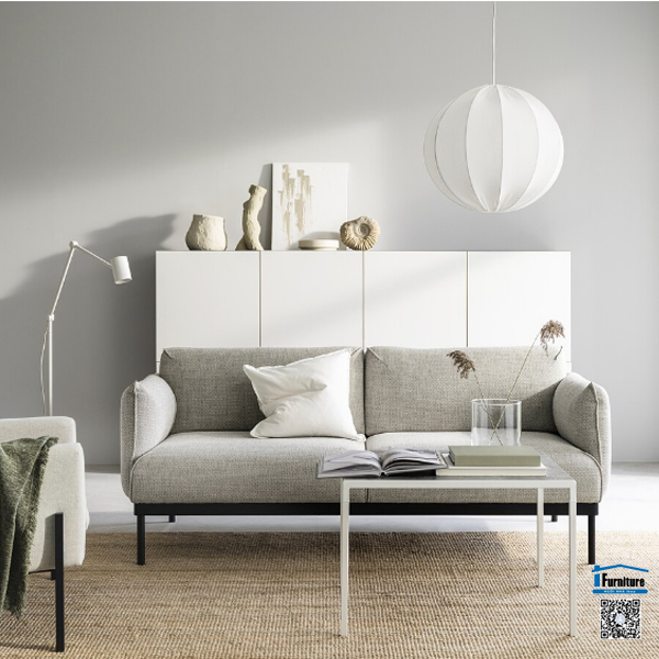 GHẾ SOFA ÄPPLARYD IKEA - Màu xám nhạt