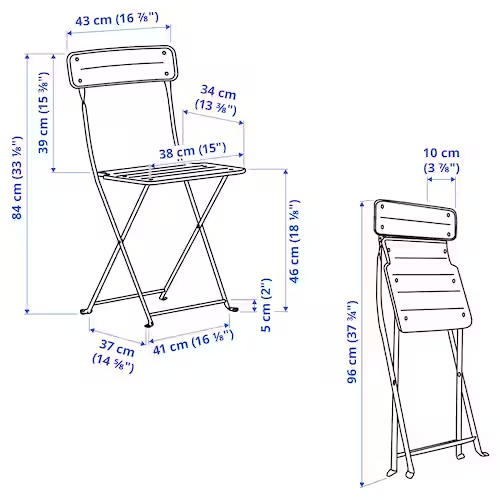 GHẾ NGOÀI TRỜI SUNDSÖ IKEA - CAM