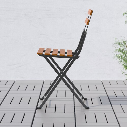 GHẾ NGOÀI TRỜI TÄRNÖ IKEA - NÂU / ĐEN