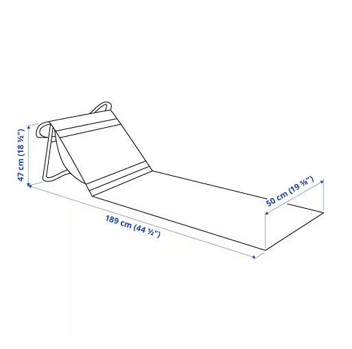 GHẾ TẮM NẮNG STRANDÖN IKEA - VÀNG XANH
