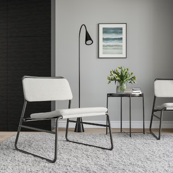 GHẾ THƯ GIÃN LINNEBACK IKEA - XÁM NHẠT