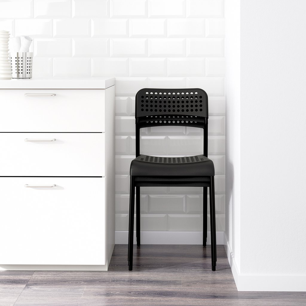 GHẾ TỰA ADDE IKEA - MÀU ĐEN