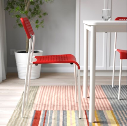 GHẾ TỰA ADDE IKEA - MÀU ĐỎ