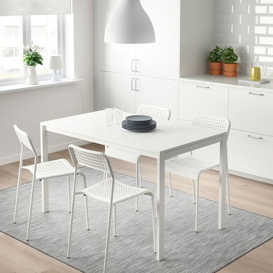 GHẾ TỰA ADDE IKEA - MÀU TRẮNG