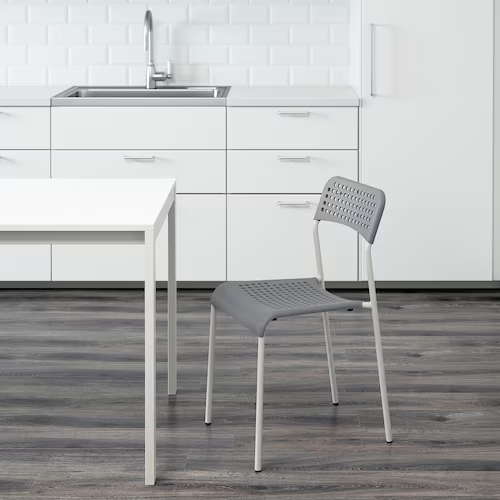 GHẾ TỰA ADDE IKEA - MÀU XÁM