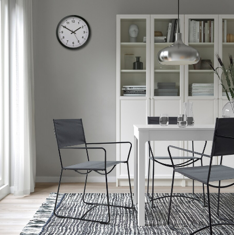 GHẾ TỰA HÖGALT IKEA - ĐEN/XÁM