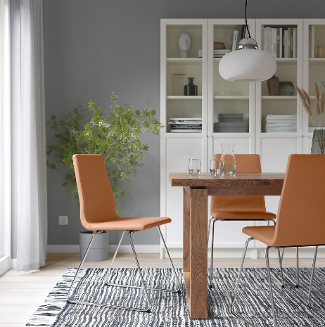 GHẾ TỰA LILLÅNÄS IKEA - MẠ CROM/NÂU