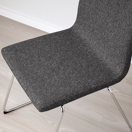 GHẾ TỰA LILLÅNÄS IKEA - MẠ CROM/XÁM