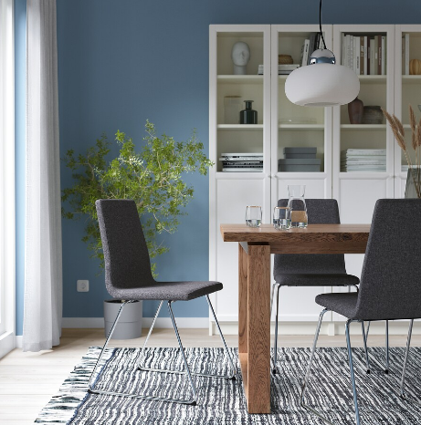 GHẾ TỰA LILLÅNÄS IKEA - MẠ CROM/XÁM