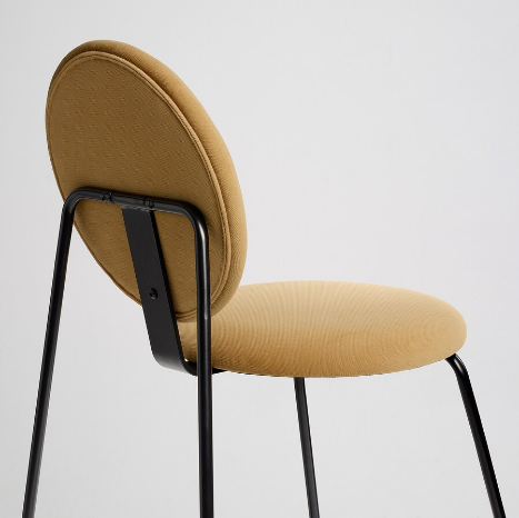 GHẾ TỰA MÅNHULT IKEA - ĐEN/VÀNG NÂU