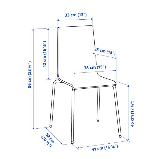 GHẾ TỰA MARTIN IKEA - ĐEN