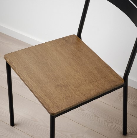 GHẾ TỰA SANDSBERG IKEA - ĐEN / NÂU