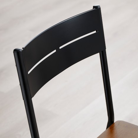 GHẾ TỰA SANDSBERG IKEA - ĐEN / NÂU