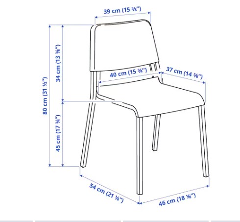 GHẾ TỰA TEODORES IKEA - XANH