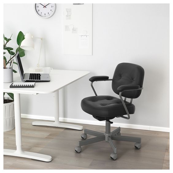 GHẾ VĂN PHÒNG ALEFJALL IKEA - ĐEN