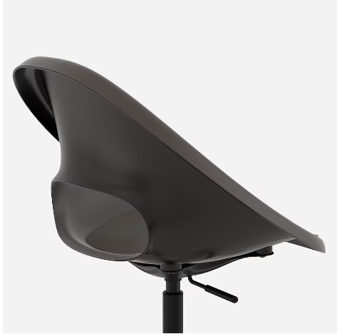 GHẾ XOAY ELDBERGET / MALSKÄR IKEA - XÁM ĐẬM / ĐEN