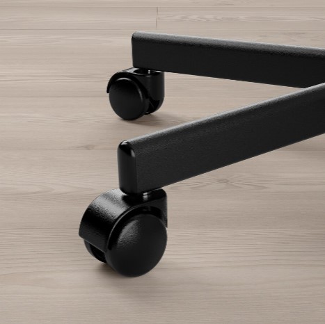 GHẾ XOAY ELDBERGET / MALSKÄR IKEA - XÁM ĐẬM / ĐEN