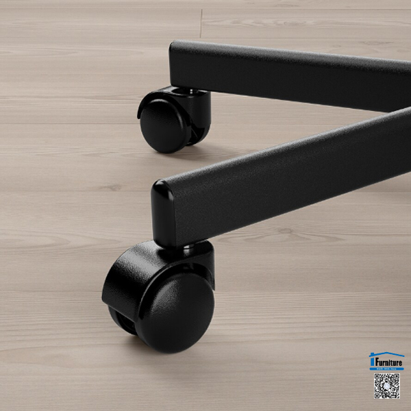 GHẾ XOAY LOBERGET / MALSKÄR IKEA - Màu trắng / đen