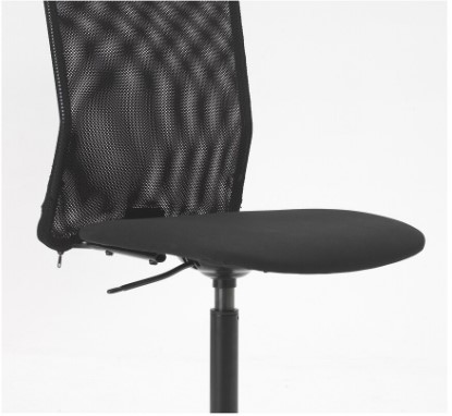 GHẾ XOAY VĂN PHÒNG TOBERGET IKEA - ĐEN