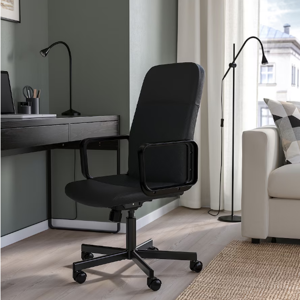 GHẾ XOAY VĂN PHÒNG RENBERGET IKEA - ĐEN