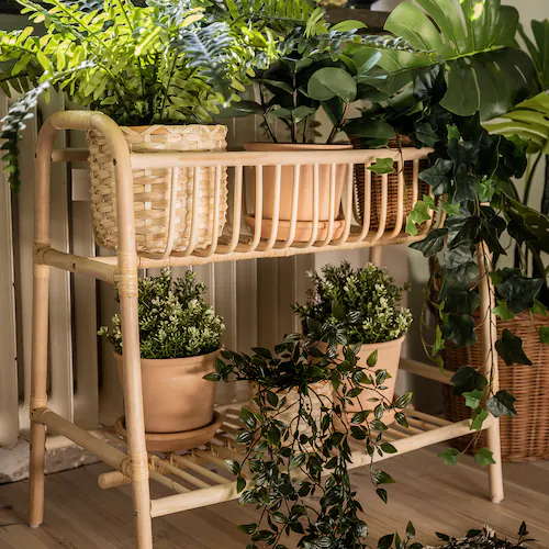 GIÁ ĐỠ CHẬU CÂY BUSKBO IKEA - MÂY 60 cm