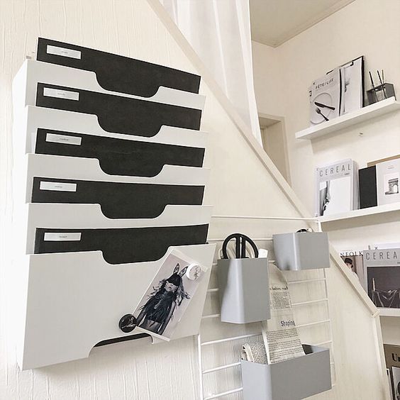 GIÁ CHIA TÀI LIỆU KVISSLE IKEA - TRẮNG