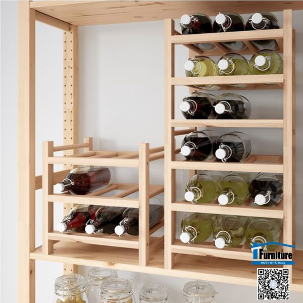 GIÁ ĐỂ CHAI RƯỢU HUTTEN IKEA - 9 chai