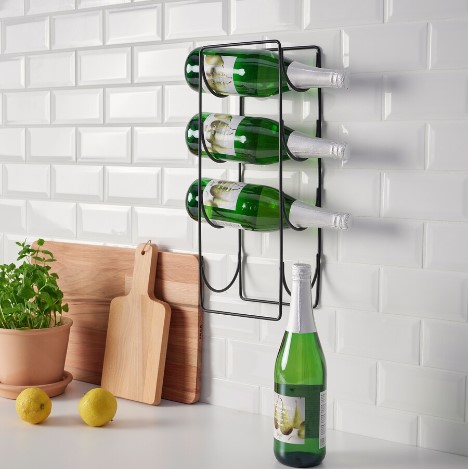 GIÁ ĐỂ CHAI SNÖSPIRA IKEA - ĐEN