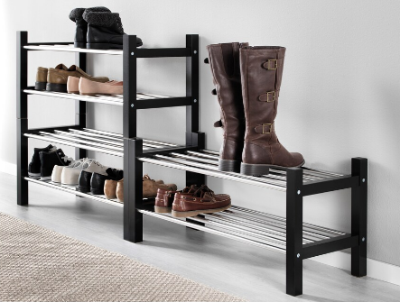 GIÁ ĐỂ GIẦY TJUSIG IKEA - ĐEN 79x32x37cm