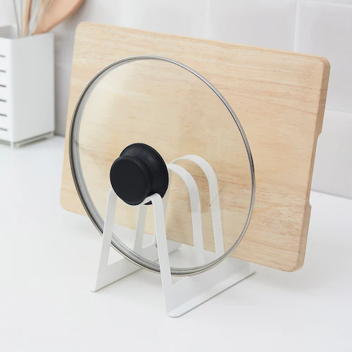 GIÁ ĐỠ VUNG NỒI VÀ THỚT AVSTEG IKEA - TRẮNG 13x14 cm