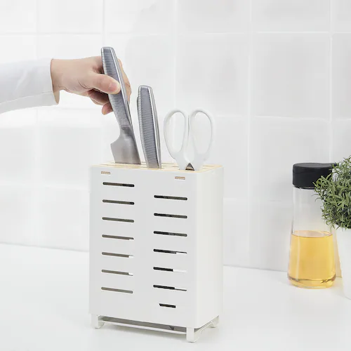GIÁ ĐỠ DAO KÉO AVSTEG IKEA - TRẮNG 17x9x23 cm