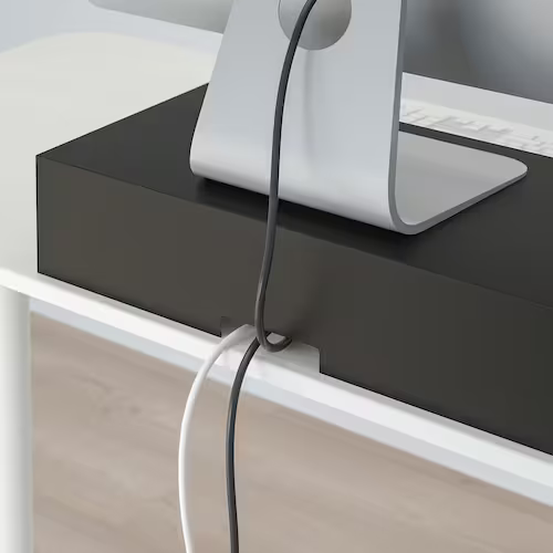 GIÁ ĐỠ MÀN HÌNH CÓ NGĂN KÉO ELLOVEN IKEA - XÁM ĐEN