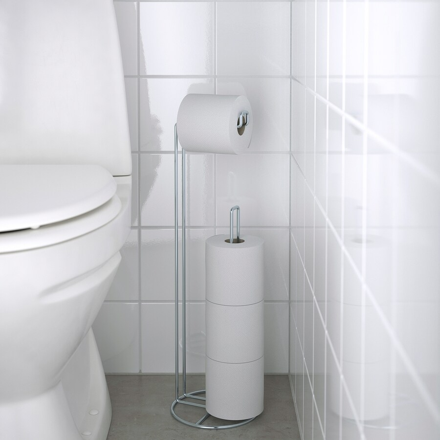 GIÁ ĐỨNG ĐỠ CUỘN TOILET KROKFJORDEN IKEA - ĐEN