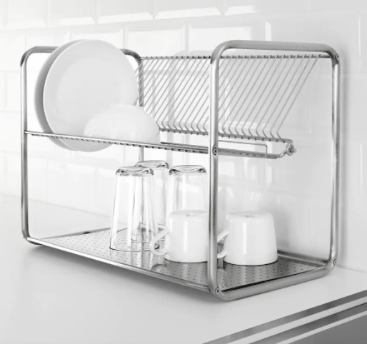 GIÁ INOX ÚP BÁT ĐĨA 2 TẦNG ORDNING IKEA
