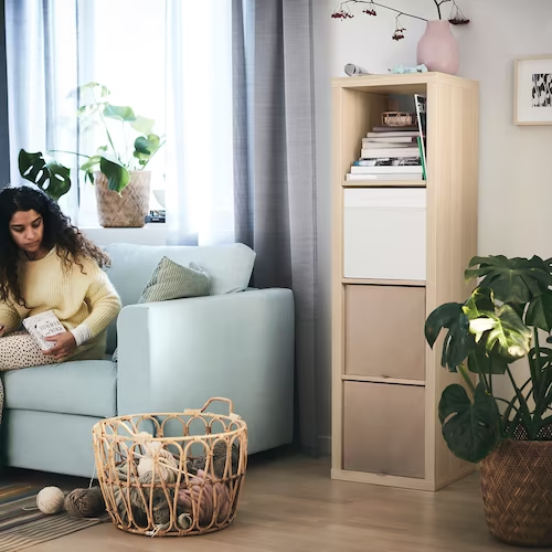 TỦ / KỆ KALLAX IKEA - MÀU SỒI 42x147 cm