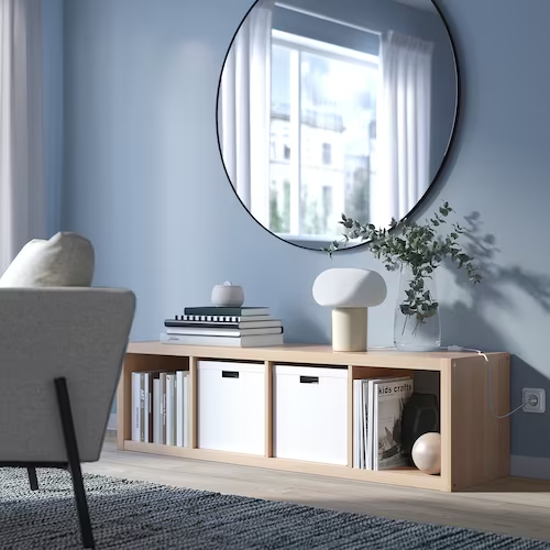 TỦ / KỆ KALLAX IKEA - MÀU SỒI 42x147 cm