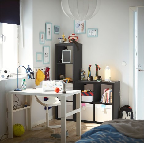 BỘ GIÁ ĐỠ KALLAX IKEA - MÀU SỒI 77x77 cm