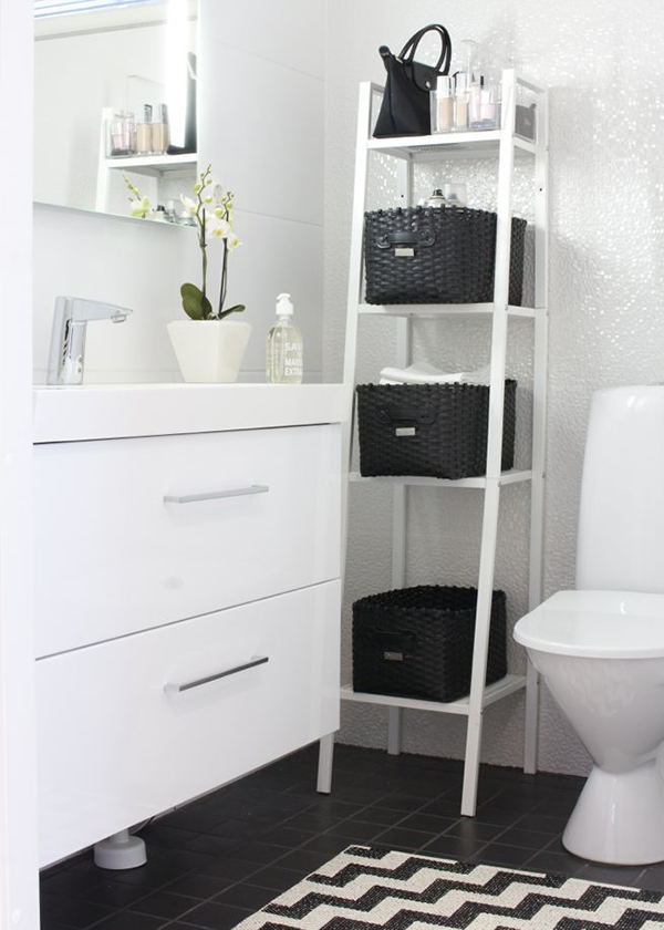 GIÁ KỆ ĐA NĂNG 4 TẦNG NHỎ LERBERG IKEA - TRẮNG 35x148 cm