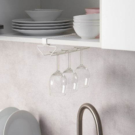 GIÁ KẸP TỦ BẾP ĐA NĂNG PÅLYCKE IKEA - TRẮNG 36x26x14 cm